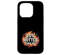 Carcasa para iPhone 15 Pro 20% Hotter Than You Llamas Divertido Sarcástico
