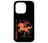 Carcasa para iPhone 15 Pro 2026 Run Fire Horse Running Fitness Atleta Runners Club