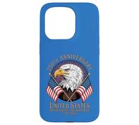 Carcasa para iPhone 15 Pro 250 Aniversario USA Bald Eagle American Flag Patriot 1776