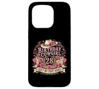 Carcasa para iPhone 15 Pro 28th Birthday Cowgirl 28 Year Old Country Western Girl Women
