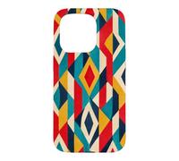 Carcasa para iPhone 15 Pro 60s Mod Diamantes geométricos Retro Color Block