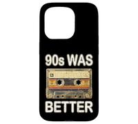 Carcasa para iPhone 15 Pro 90's Was Better Nostalgia Mix Tape Demo Cassette Music Retro
