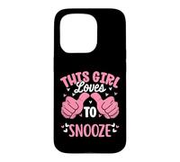 Carcasa para iPhone 15 Pro A Esta Chica le Encanta posponer una Siesta Divertida dormida