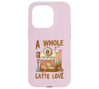 Carcasa para iPhone 15 Pro A Whole Latte Love Coffee Kawaii Lindo Divertido