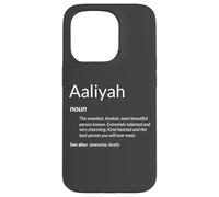 Carcasa para iPhone 15 Pro Aaliyah Tiene Buen corazón Divertido Nombre Definición Aaliyah