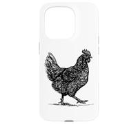 Carcasa para iPhone 15 Pro Abstract Hen Illustration Farmhouse Country Graphic