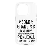 Carcasa para iPhone 15 Pro Abuelos de Verdad juegan al Pickleball, Abuelo Divertido