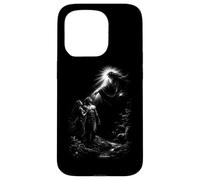 Carcasa para iPhone 15 Pro Adán y eva génesis creación Dios luz Divina