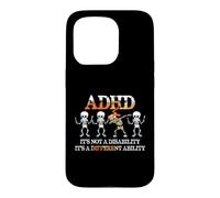 Carcasa para iPhone 15 Pro ADHD It's Not Disability It's A Different Ability Skeleton