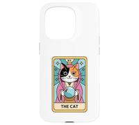 Carcasa para iPhone 15 Pro Adivino Calico Cat The Cat Tarot Card