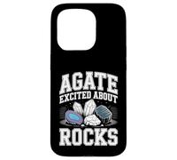 Carcasa para iPhone 15 Pro Agate Excited About Rocks Nerd de geología de Rocas |-