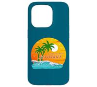 Carcasa para iPhone 15 Pro Aitutaki Palmeras Islas Cook Sol Pacífico Sur Polinesia