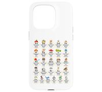 Carcasa para iPhone 15 Pro Alfabeto fonética Gráfico de Sonido Montessori Animal ABC Aprendizaje