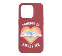 Carcasa para iPhone 15 Pro Alguien en Little Rock Me ama City Heart