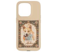 Carcasa para iPhone 15 Pro Aloka The Walk for Peace Dog Spreading Hope Indian Art