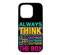 Carcasa para iPhone 15 Pro Always Think Outside The Box Illustration Graphic Designs
