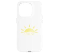 Carcasa para iPhone 15 Pro Amanecer Sereno Sol Minimalista Naturaleza Tranquila