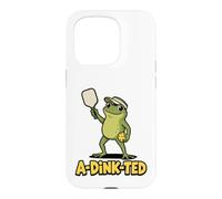 Carcasa para iPhone 15 Pro Amante del Pickleball Dink A-Dink-Ted Funny Frog, Amante de los Deportes