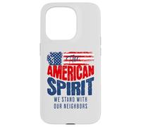 Carcasa para iPhone 15 Pro American Spirit Nosotros El Pueblo Estamos con los vecinos Democracia