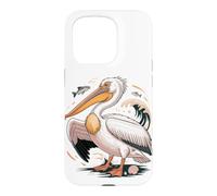 Carcasa para iPhone 15 Pro American White Pelican Sea Bird Birder