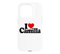 Carcasa para iPhone 15 Pro Amo CORAZÓN Camilla