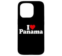 Carcasa para iPhone 15 Pro Amo CORAZÓN PANAMÁ