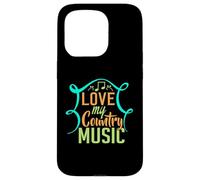 Carcasa para iPhone 15 Pro Amo mi música Country para los fanáticos del Country Western