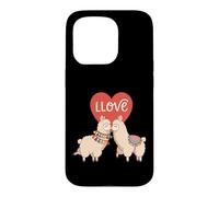Carcasa para iPhone 15 Pro Amor Llamas Lindo Animal Pareja San Valentín Corazón Estética