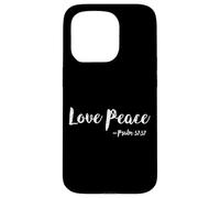 Carcasa para iPhone 15 Pro Amor Paz Salmo Salvación Escritura Versículo bíblico Pacífico
