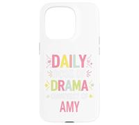 Carcasa para iPhone 15 Pro Amy Personalized Name Funny Cute Custom Amy Name