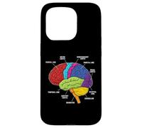Carcasa para iPhone 15 Pro Anatomía del Cerebro Humano Neurociencia etiquetados lóbulos de la Corteza