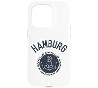 Carcasa para iPhone 15 Pro Ancla de Recuerdo del Elba de Hamburgo con corazón