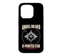 Carcasa para iPhone 15 Pro Ángel o OVNI 8 Estrellas Puntiagudas desclasificado UAP Ezequiel Wheel