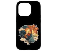Carcasa para iPhone 15 Pro Animal Gallo del Zodiaco Chino