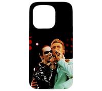 Carcasa para iPhone 15 Pro Annie Lennox & David Bowie Concierto en Vivo de Freddie Mercury
