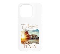 Carcasa para iPhone 15 Pro Antiguos sitios Italianos Roma Coliseo Souvenir Turistas