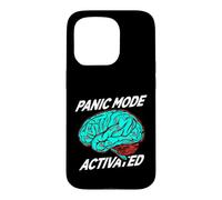 Carcasa para iPhone 15 Pro Anxiety Humor Panic Mode Activated Brain