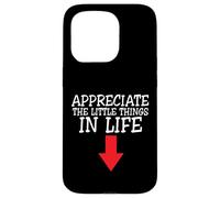 Carcasa para iPhone 15 Pro Apreciate The Little Things In Life - Broma Divertida para Adultos