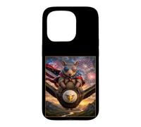 Carcasa para iPhone 15 Pro Armadillo on Bald Eagle - Gafas de Bandera Estadounidense de EE. UU
