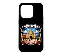 Carcasa para iPhone 15 Pro Arquitecto Certificado Sandcastle Funny Beach Vacation Builder