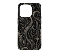 Carcasa para iPhone 15 Pro Arte botánico del océano del Bosque de Algas Marinas oscuras