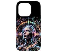 Carcasa para iPhone 15 Pro Arte Colorido Psicodélico Trance Rave