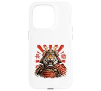 Carcasa para iPhone 15 Pro Arte del espíritu Guerrero del Tigre samurái