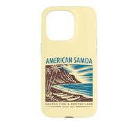 Carcasa para iPhone 15 Pro Arte Retro de la Tierra Sagrada de Samoa Americana