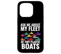 Carcasa para iPhone 15 Pro Ask Me About My Fleet of Tiny Plastic Boats 3D Printing Fun