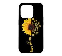 Carcasa para iPhone 15 Pro ASL American Sign Language Sunflower Share The Love