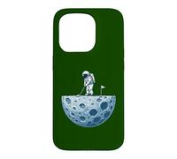 Carcasa para iPhone 15 Pro Astronauta Divertido Golfing On Moon Golf Lover Space Golfer