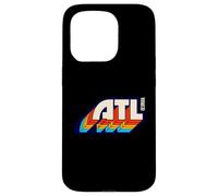 Carcasa para iPhone 15 Pro Atlanta Georgia ATL Vintage Retro 1970s 1980s Tipografía