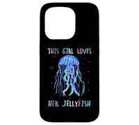 Carcasa para iPhone 15 Pro Awesome Cute Underwater This Girl Loves Her Jellyfish