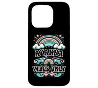 Carcasa para iPhone 15 Pro Ayanna Vibes Only Cute Retro Girls Ayanna Name